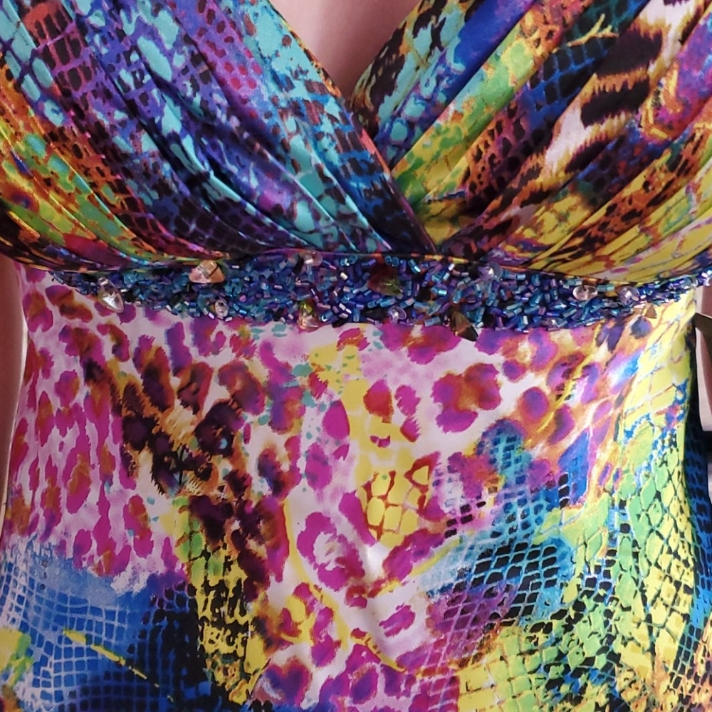 XSCAPE Gorgeous Summer beaded gown